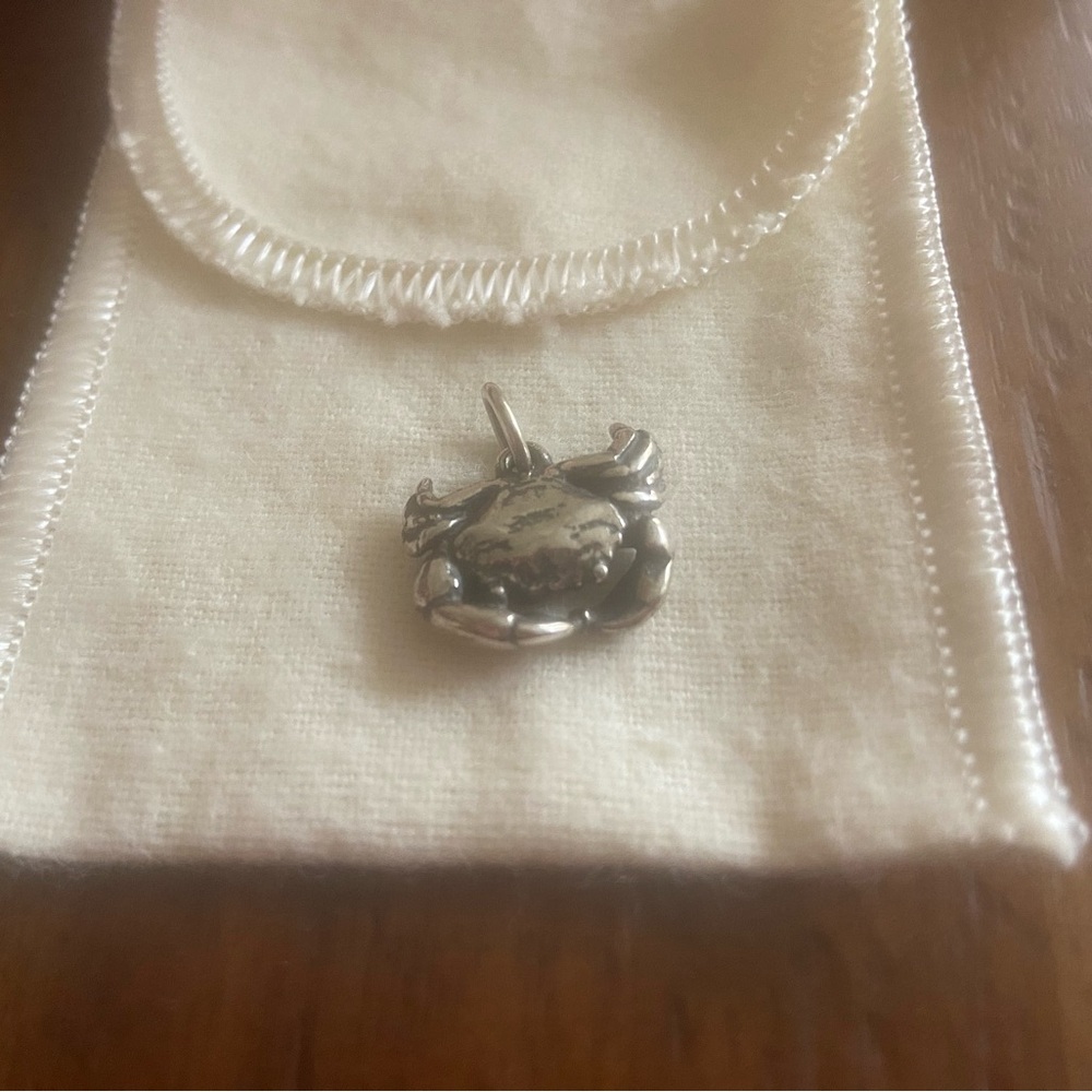 RETIRED James Avery Crab Zodiac Charm Pendant .925 NWOT - Picture 9 of 13
